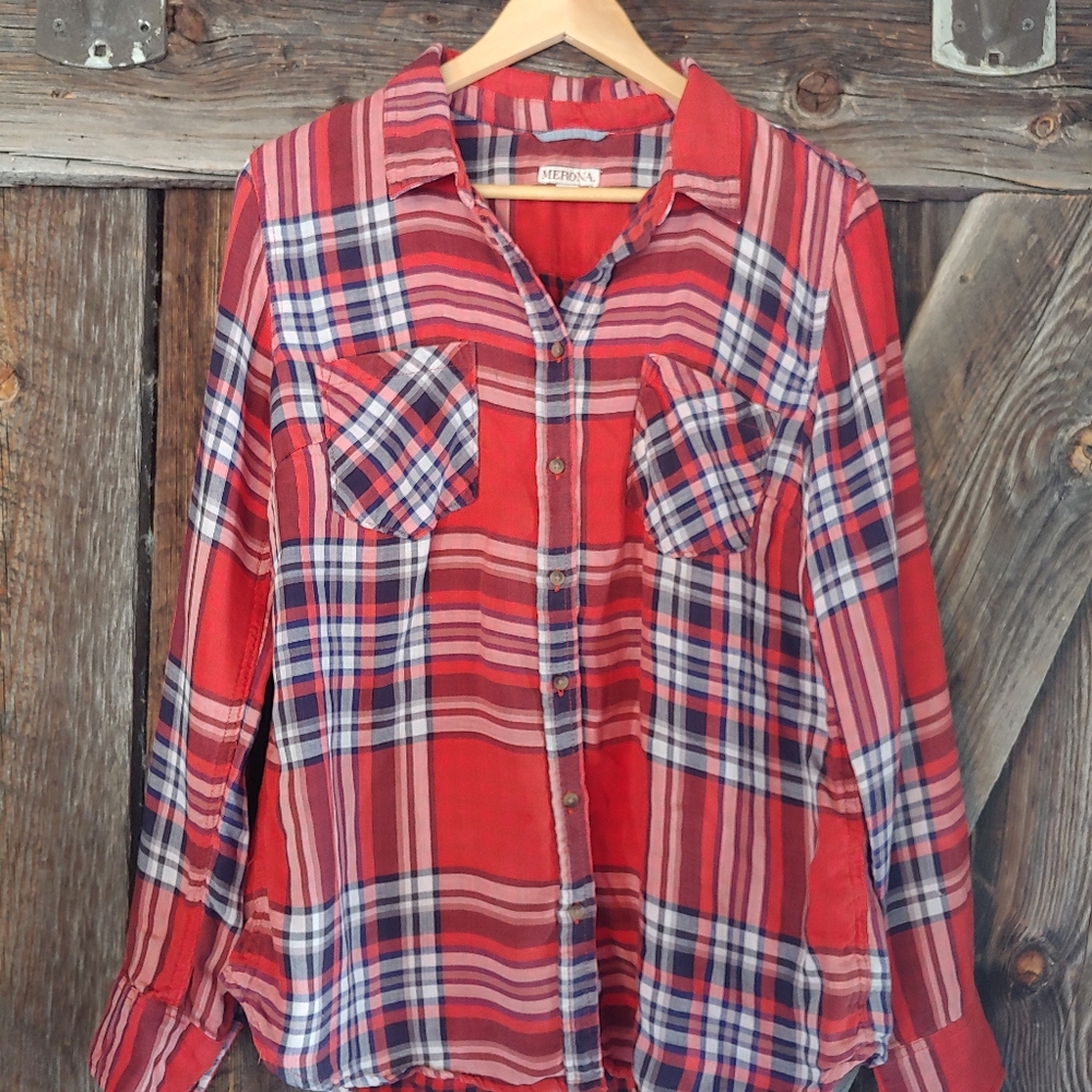 Long Sleeve Plaid Shirt